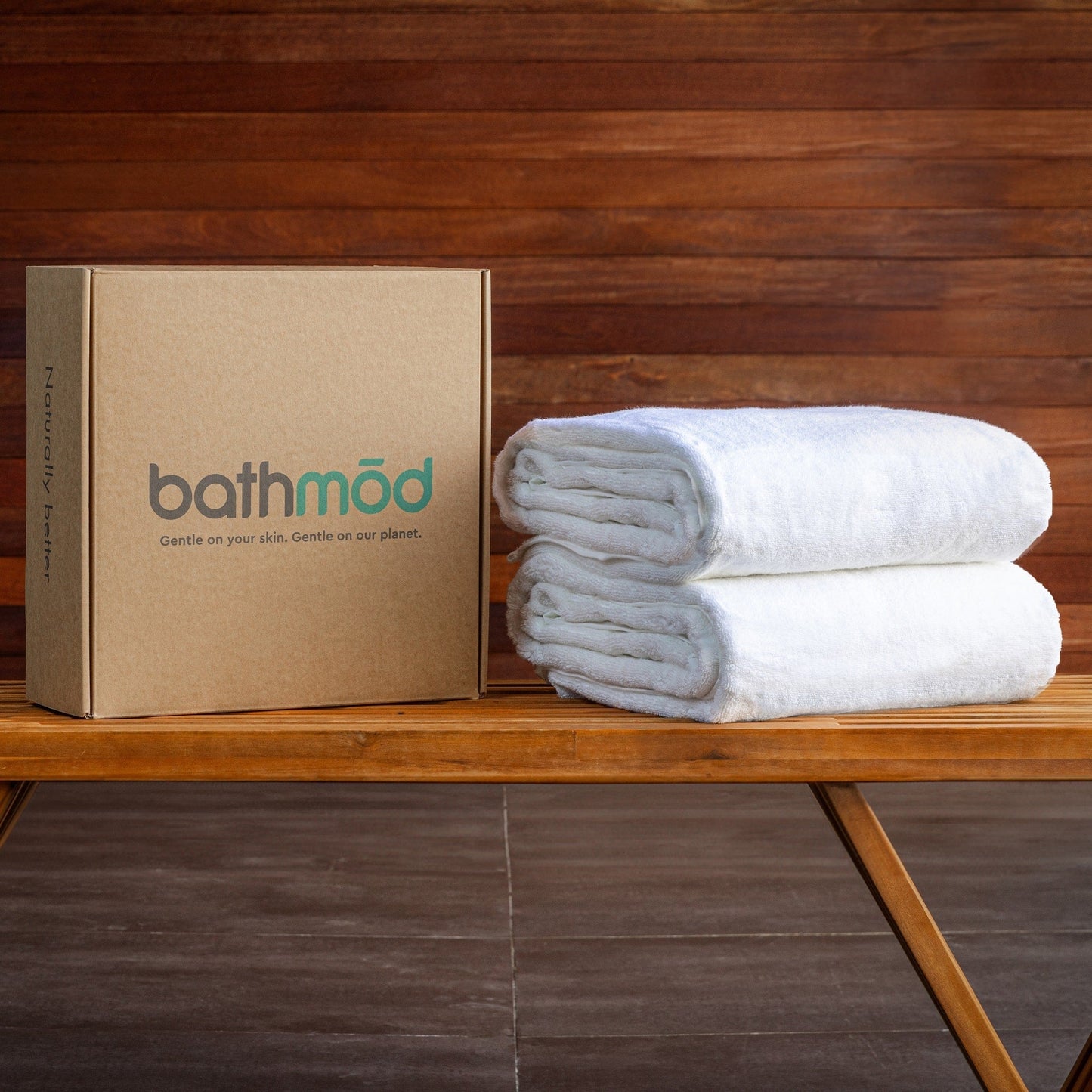 Luxury Organic Bath Sheets (Two Pack) GOTS Certified, Soft, Eco-Friendly