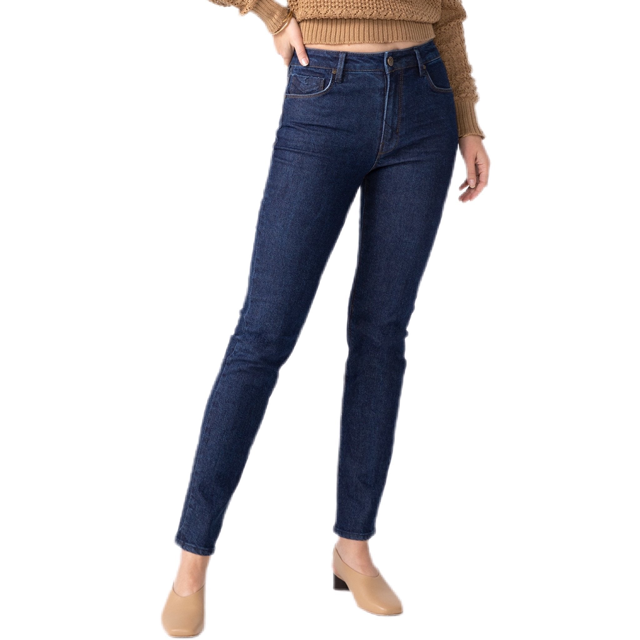 Joan high-rise straight-leg jeans