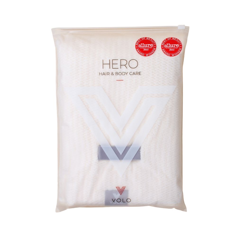 The VOLO Hero Hair Towel Eco Tote Packaging