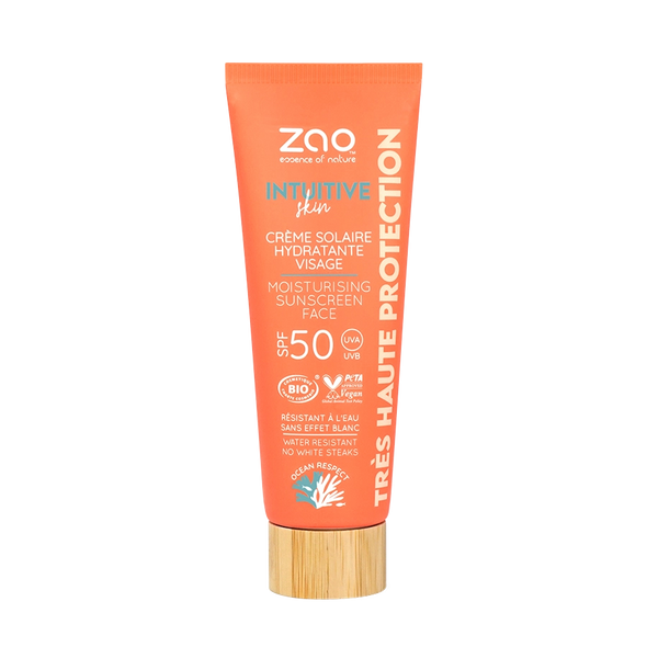 Zao Makeup Moisturizing Face Sunscreen - Vegan SPF 50